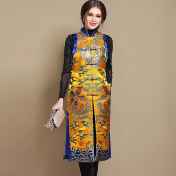Chinese Women Phoenix Qipao Coat Autumn Winter New Female Dragon Jacket Sleeveless Vest Elegant Handmade Button Cheongsam Blouse
Chinese Women Phoenix Qipao Coat Autumn Winter New Female Dragon Jacket Sleeveless Vest Elegant Handmade Button Cheongsam Blouse