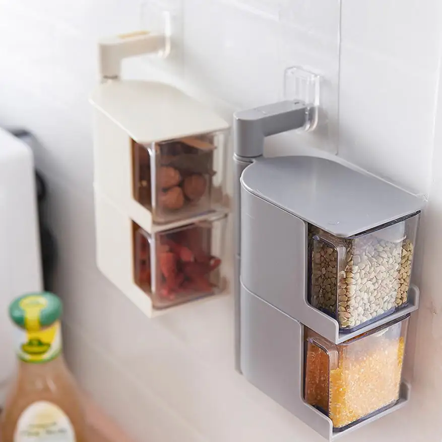 Transparent Spice Jars Rotating Wall-mounted Paste Seasoning Container Condiment Box drop shipping Q18 30+
Transparent Spice Jars Rotating Wall-mounted Paste Seasoning Container Condiment Box drop shipping Q18 30+