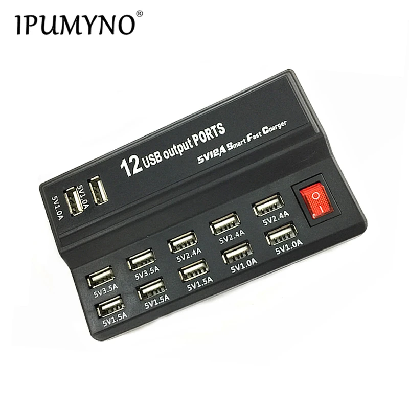 IPUMYNO 12 Ports USB Charger US EU UK Plug Wall Desktop Charge Power Adapter with switch For iphone iPad Samsung Huawei Charging
IPUMYNO 12 Ports USB Charger US EU UK Plug Wall Desktop Charge Power Adapter with switch For iphone iPad Samsung Huawei Charging