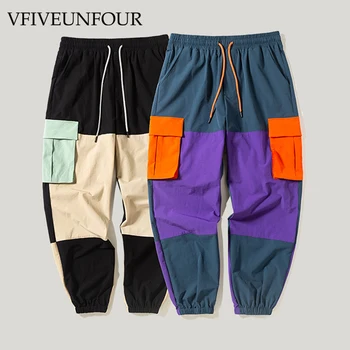 VFIVEUNFOUR Color Block Patchwork Pockets Cargo Harem Loose Pants 2019 New Arrival Hip hop Pants Elastic Waist Joggers
VFIVEUNFOUR Color Block Patchwork Pockets Cargo Harem Loose Pants 2019 New Arrival Hip hop Pants Elastic Waist Joggers