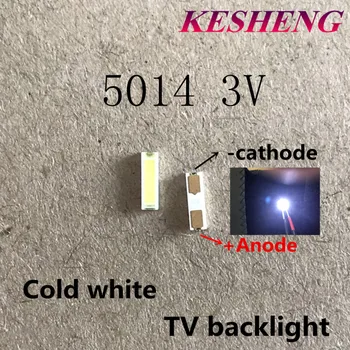 100PCS 5014 4014 LED Backlight 0.5-1W 3V 4014 5014 Cool white LCD Backlight for TV Application 80-90lm NEW AND ORIGINALRH-PX03
100PCS 5014 4014 LED Backlight 0.5-1W 3V 4014 5014 Cool white LCD Backlight for TV Application 80-90lm NEW AND ORIGINALRH-PX03