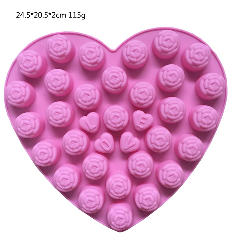 3D Rose Shape Love Silicone Mold for Chocolate Cake Candy Ice Cream Soap Mould Baking Valentine's Day Decorating tools
3D Rose Shape Love Silicone Mold for Chocolate Cake Candy Ice Cream Soap Mould Baking Valentine's Day Decorating tools