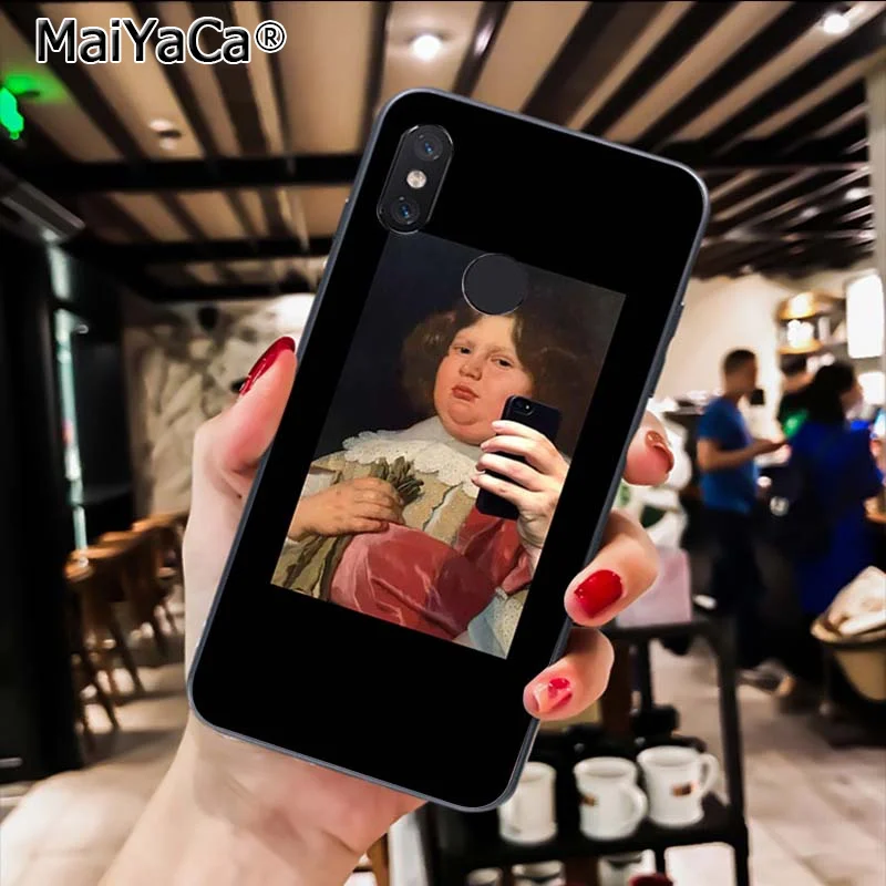 Funny Oil painting Made Art of the selfie