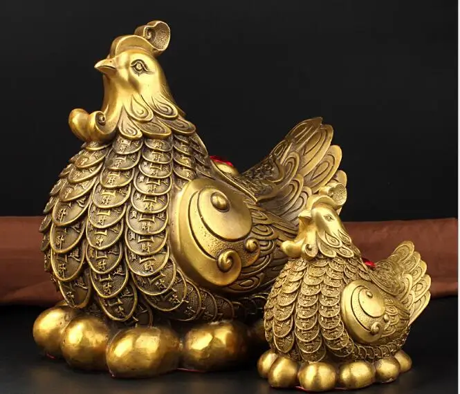 Latest style pure copper sculpture twelve Chinese zodiac chicken copper hens decoration ingots Ruyi chicken decorations
Latest style pure copper sculpture twelve Chinese zodiac chicken copper hens decoration ingots Ruyi chicken decorations