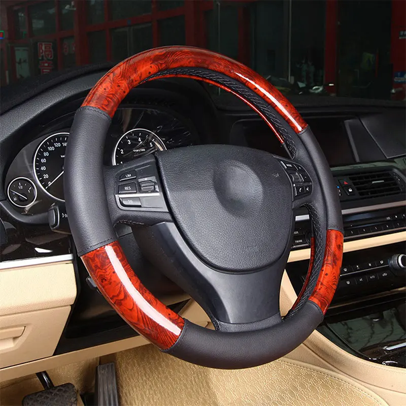 GLCC Newest Universal Automobile Steering Wheel Covers 38CM Car Accessories Leather Steering Wheel Four Seasons Peach Wood Grain
GLCC Newest Universal Automobile Steering Wheel Covers 38CM Car Accessories Leather Steering Wheel Four Seasons Peach Wood Grain