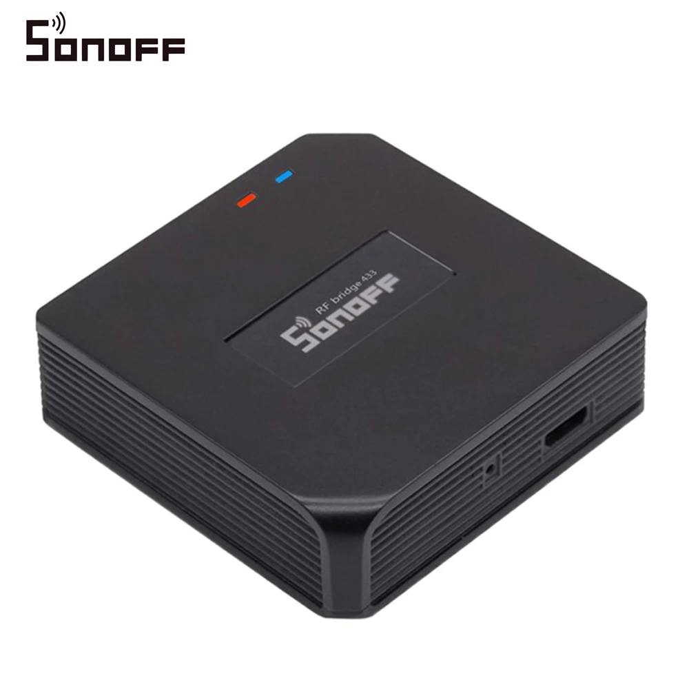 Sonoff RF Bridge WiFi 433 MHz Replacement Smart Home Automation Universal Switch Intelligent Domotica Wi-Fi Remote RF Controller
Sonoff RF Bridge WiFi 433 MHz Replacement Smart Home Automation Universal Switch Intelligent Domotica Wi-Fi Remote RF Controller
