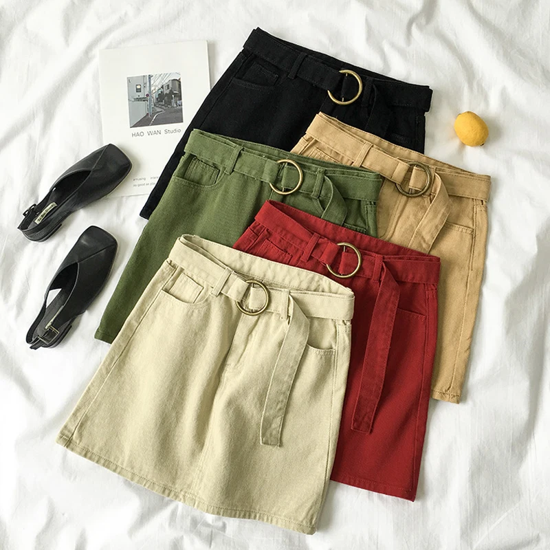 Casual Women's Skirt Sashes Bodycon Female Jeans Skirts Pockets faldas mujer moda 2019 Summer Denim Skirt jupe femme
Casual Women's Skirt Sashes Bodycon Female Jeans Skirts Pockets faldas mujer moda 2019 Summer Denim Skirt jupe femme