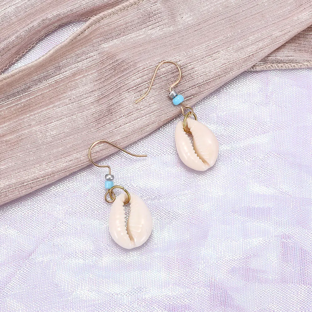 Fashion Women Natural Shell Drop Earrings Bohemian Style Summer Holiday Dangle Earrings Handmade Simple Earrings
Fashion Women Natural Shell Drop Earrings Bohemian Style Summer Holiday Dangle Earrings Handmade Simple Earrings