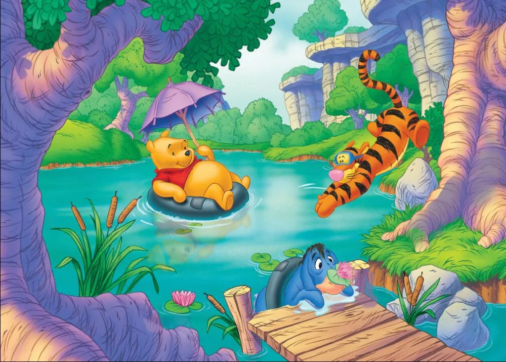 SHENGYONGBAO Vinyl Backdrops for Photography Winnie Pooh theme Photo Studio Background 81122-04