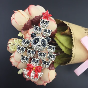 50pcs/lot hot sell Crystal Rhinestone Christmas tree shape panda animal Pin Brooch for party /gift/dress deoration
50pcs/lot hot sell Crystal Rhinestone Christmas tree shape panda animal Pin Brooch for party /gift/dress deoration
