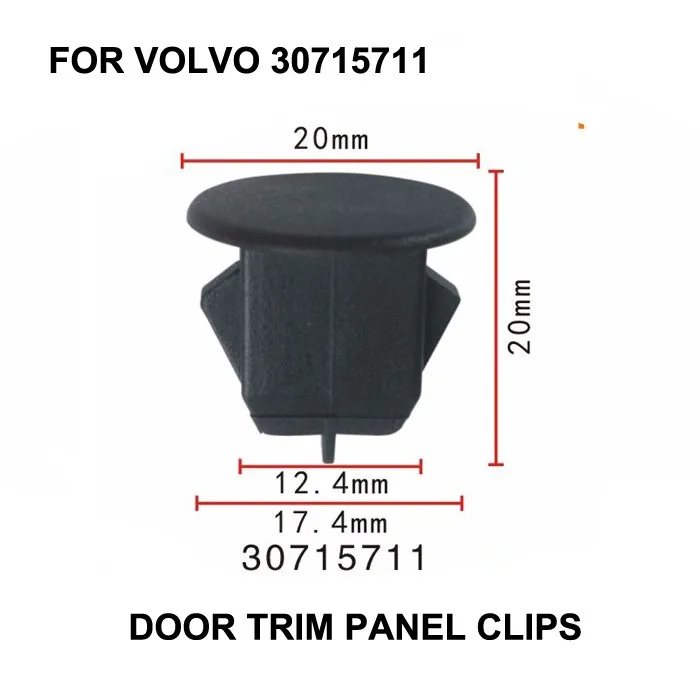 Image x10pcs Door Trim Panel Clips For VOLVO OEM 11 16 S60 Trunk Lid Trim Clip 30715711