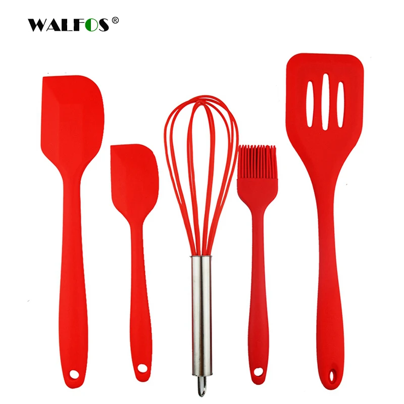 5-Piece Heat-Resistant Cooking Utensil Set Non-Stick Silicone kitchen utensil set high quality silicone utensil set
5-Piece Heat-Resistant Cooking Utensil Set Non-Stick Silicone kitchen utensil set high quality silicone utensil set