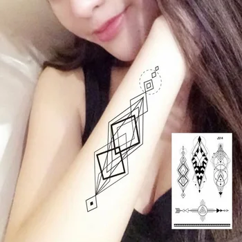 1sheet Multi-styles Arm Sleeve back Temporary Tattoo Sticker sexy girls geometry diamond Round triangle Black tatuagem 24model
1sheet Multi-styles Arm Sleeve back Temporary Tattoo Sticker sexy girls geometry diamond Round triangle Black tatuagem 24model
