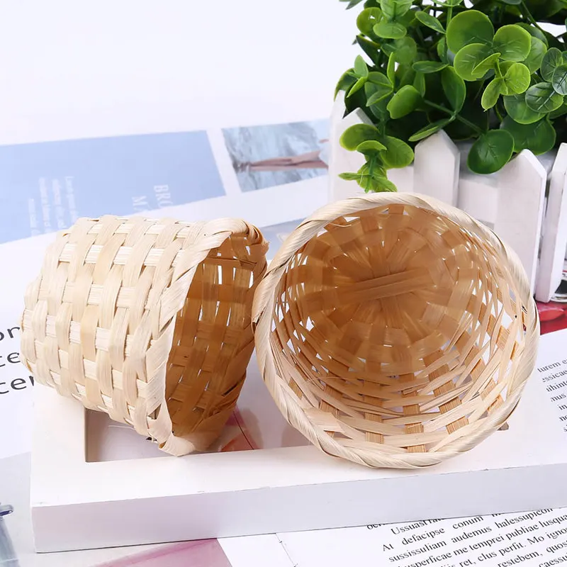 Small Basket Desktop Debris Finishing Home Storage Bamboo Weaving Products Sundries Organizer Rattan Plant Box Wicker Basket
Small Basket Desktop Debris Finishing Home Storage Bamboo Weaving Products Sundries Organizer Rattan Plant Box Wicker Basket