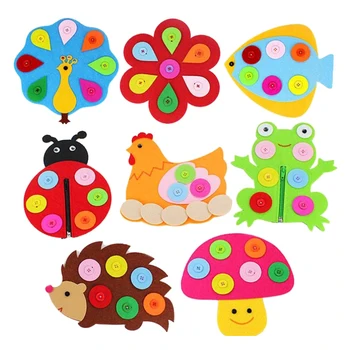 8 Piece Montessori Kids DIY Non-woven Cloth Buttons Educational 3D Model Assemble Cartoon Puzzles Toys for Children Funny Games
8 Piece Montessori Kids DIY Non-woven Cloth Buttons Educational 3D Model Assemble Cartoon Puzzles Toys for Children Funny Games