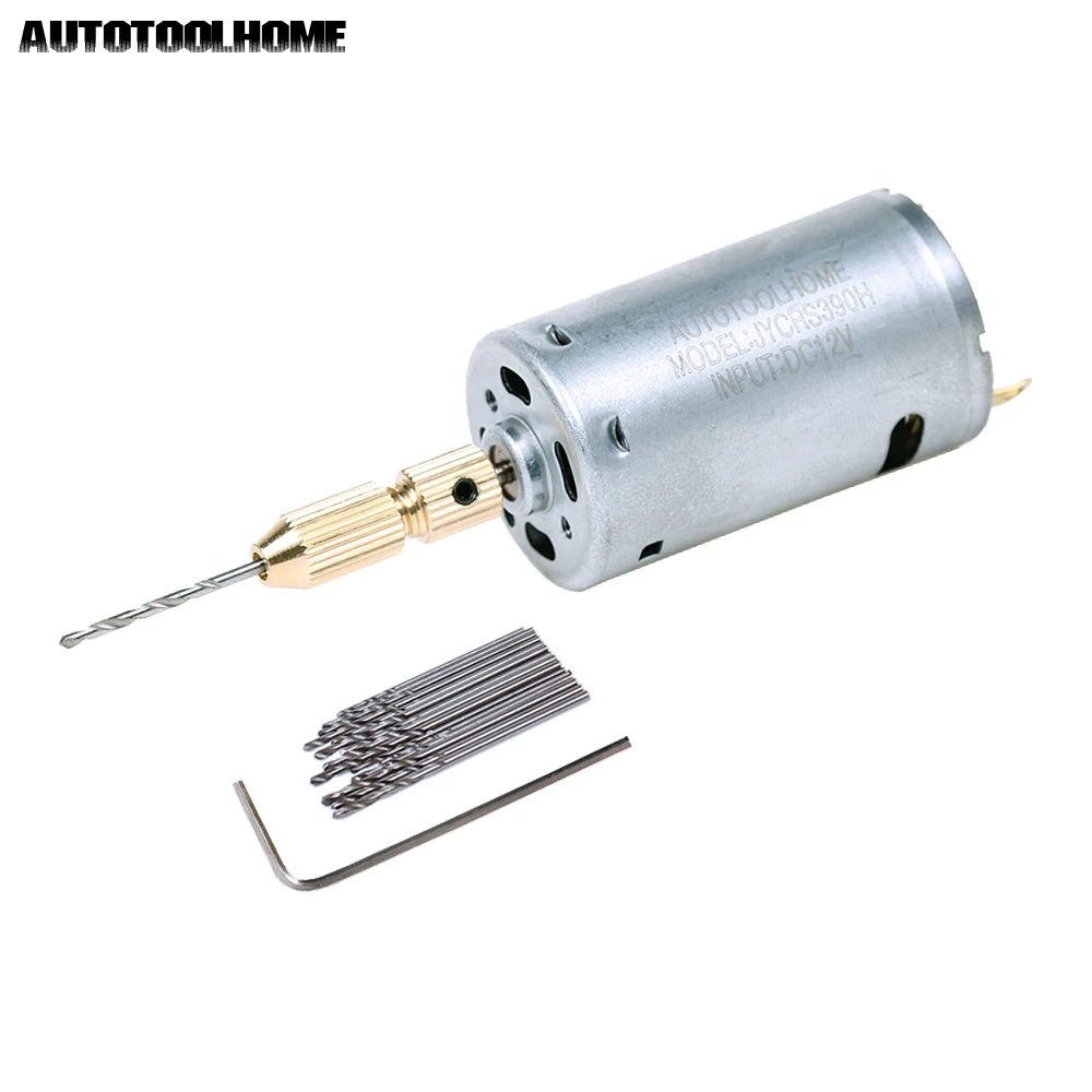 AUTOTOOLHOME Mini 12V Motor Micro DIY Electric Hand Drill PCB Press Drilling 0.8mm-1.5mm Twisit Drill Bits Keyless Brass Chucks
AUTOTOOLHOME Mini 12V Motor Micro DIY Electric Hand Drill PCB Press Drilling 0.8mm-1.5mm Twisit Drill Bits Keyless Brass Chucks