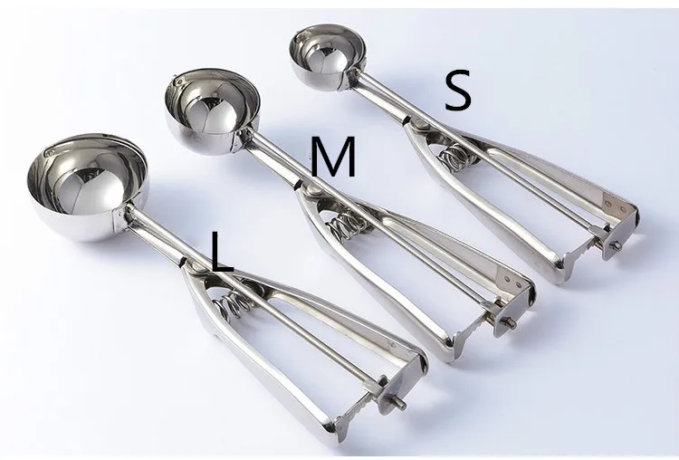 4/5/6cm Stainless Steel Ice Cream Scoop Watermelon Fruit Digging Ball Spoon Spring Handle Kitchen Accessories
4/5/6cm Stainless Steel Ice Cream Scoop Watermelon Fruit Digging Ball Spoon Spring Handle Kitchen Accessories