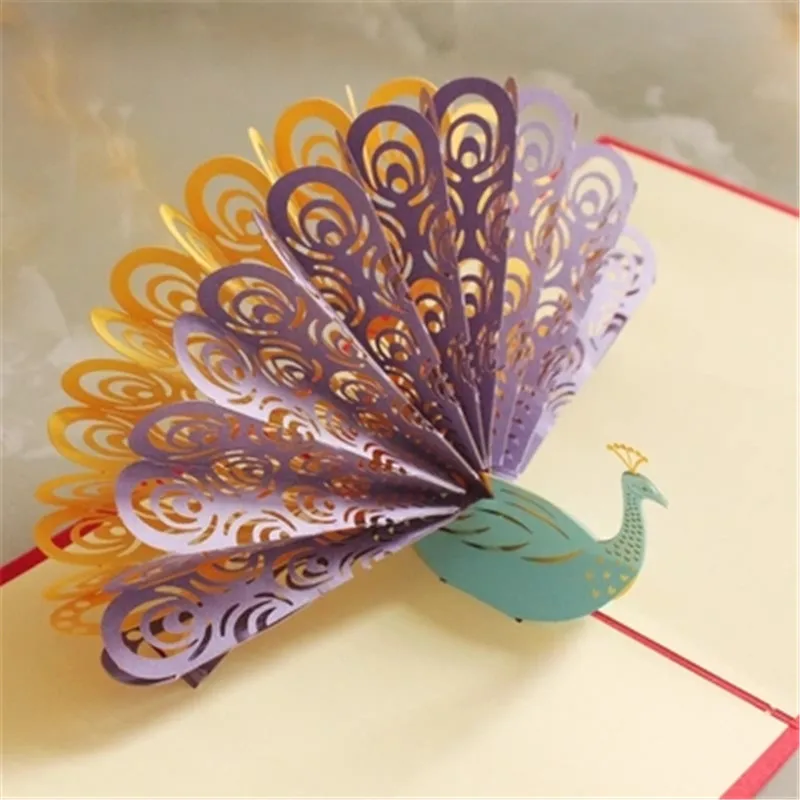 Best Sellers 3D laser cut pop handmade Vintage post cards Peacock thecustom Xmas greeting cards Gifts 15*15cm
Best Sellers 3D laser cut pop handmade Vintage post cards Peacock thecustom Xmas greeting cards Gifts 15*15cm