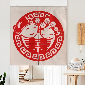 Wedding Hi word Chinese style Retro and elegant Door Curtain Linen Tapestry Study Bedroom Home Decor Bedroom Kitchen Curtain 
Wedding Hi word Chinese style Retro and elegant Door Curtain Linen Tapestry Study Bedroom Home Decor Bedroom Kitchen Curtain