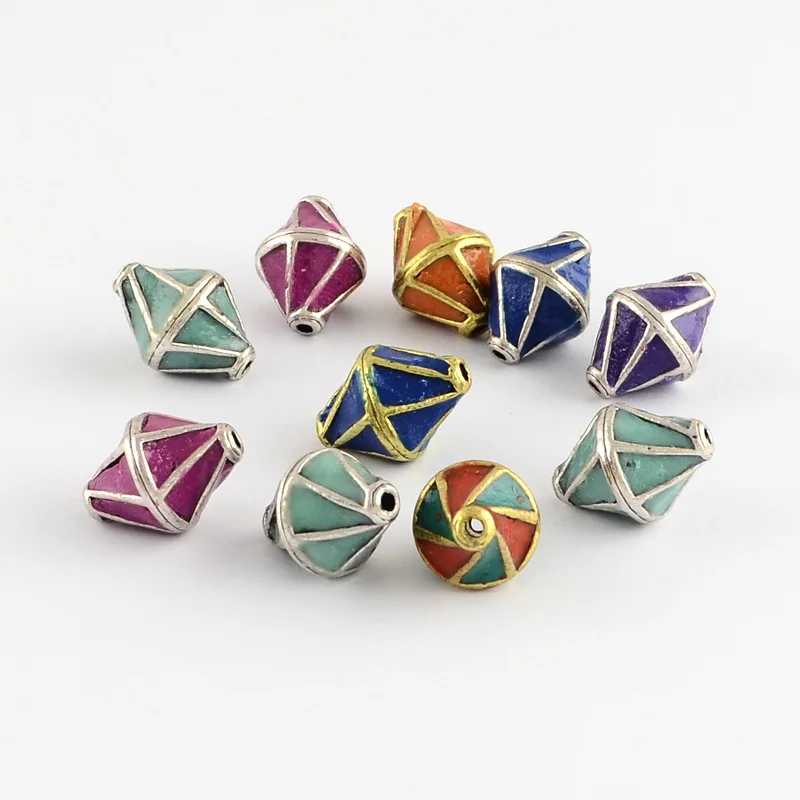 10pcs 17x12mm Fashion Bicone Handmade Indonesia Handcrafted Jewelry Making Necklace Beads HOT Alloy Core Antique Silver Golden
10pcs 17x12mm Fashion Bicone Handmade Indonesia Handcrafted Jewelry Making Necklace Beads HOT Alloy Core Antique Silver Golden