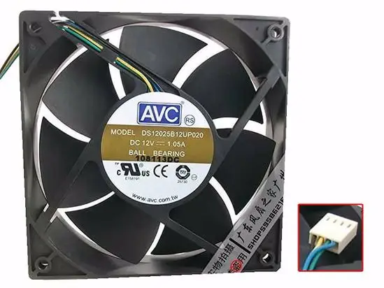 4-проводной вентилятор охлаждения сервера AVC DS12025B12UP020 DC 12V 1.05A 120x120x25 мм
4-проводной вентилятор охлаждения сервера AVC DS12025B12UP020 DC 12V 1.05A 120x120x25 мм