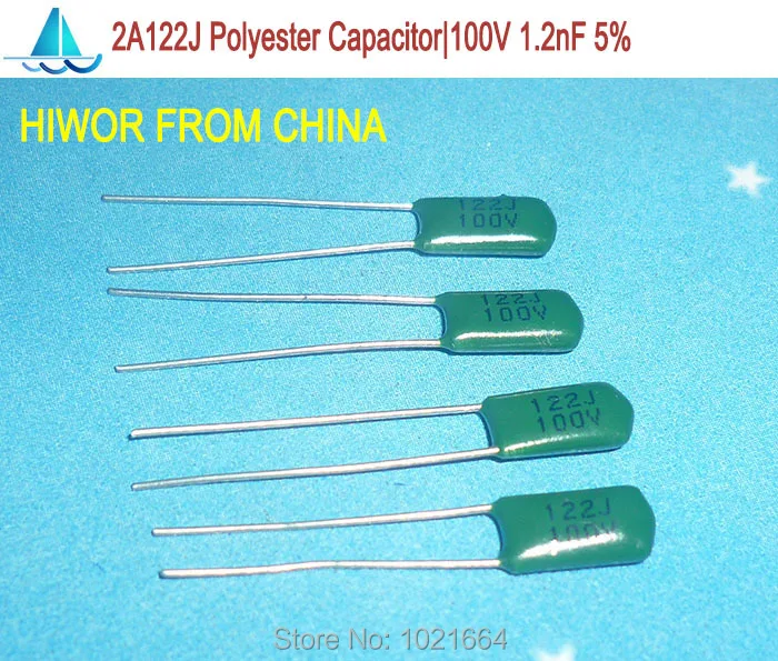 (200pcs/lot) DIP 2A122J Polyester Film Capacitors, 100V 1.2nF 122J 1200pF Through Hole, TOL:5%
(200pcs/lot) DIP 2A122J Polyester Film Capacitors, 100V 1.2nF 122J 1200pF Through Hole, TOL:5%