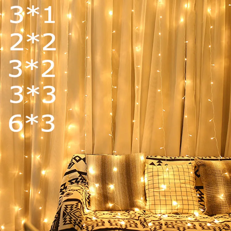 led strip fairy lights bedroom garden party curtain decoration 3x1/3x2/4x2/6x3m led light
led strip fairy lights bedroom garden party curtain decoration 3x1/3x2/4x2/6x3m led light