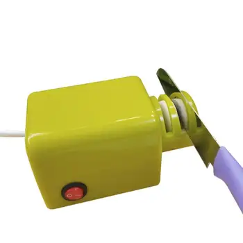 1Pcs Fast Electric Sharpener Plug Automatic Knife Quality Househould Kitchen Utensils Tool Professional Multi Function Grinding