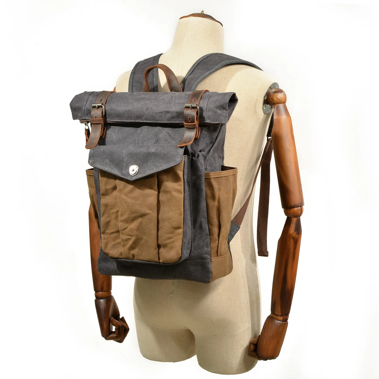2018 Vintage Men Large capacity Military Oiled Leather Canvas Backpacks School Bags Teenagers Laptop Backpack Duffel Bag Women
2018 Vintage Men Large capacity Military Oiled Leather Canvas Backpacks School Bags Teenagers Laptop Backpack Duffel Bag Women