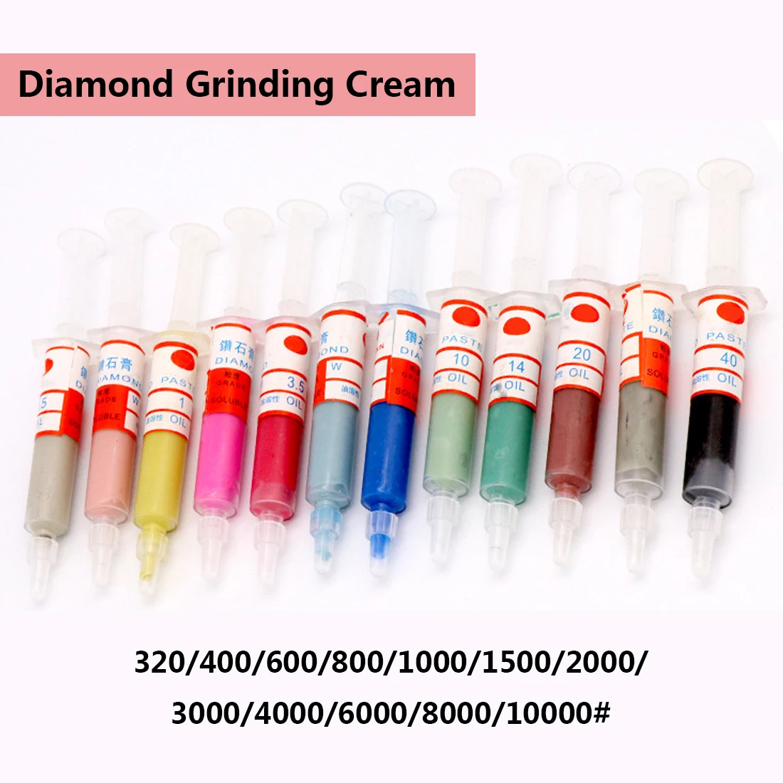 Diamond Polishing Lapping Paste Compound Syringes Optional Micron Glass Metal Jade Grinding Abrasive Tools Power Tool | Инструменты