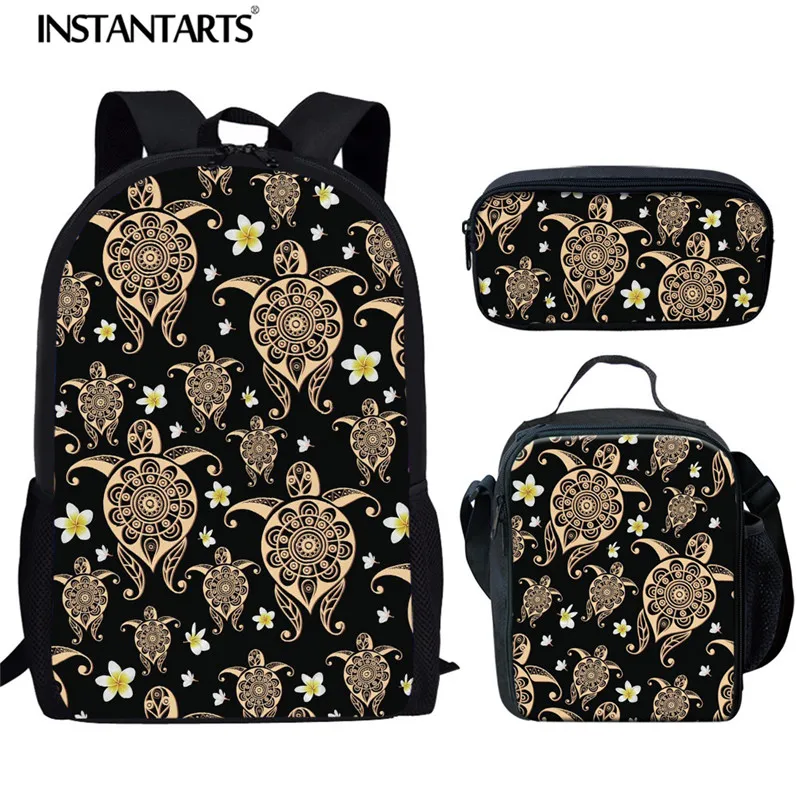 INSTANTARTS Hawaiian Sea Turtle Polynesian Tribal Print Women Shoulder Backpack Travel Rucksack Teenager Girl 3pcs Set Schoolbag
INSTANTARTS Hawaiian Sea Turtle Polynesian Tribal Print Women Shoulder Backpack Travel Rucksack Teenager Girl 3pcs Set Schoolbag
