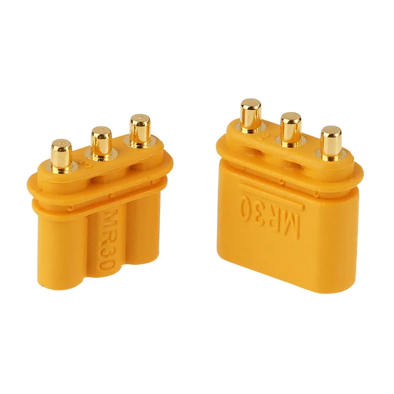Authentic Amass MR30PB Plug Male Female Connector Reversible Irreversible XT30 3-core Version for Circuit Boards DIY Model Acc | Игрушки и