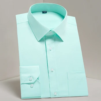 Men's Classic Basic Design Solid Color Standard-fit Long Sleeve Dress Shirts With Pocket Formal Business Twill Easy-care Shirt
Men's Classic Basic Design Solid Color Standard-fit Long Sleeve Dress Shirts With Pocket Formal Business Twill Easy-care Shirt