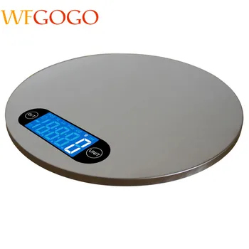 5KG/1g LCD Digital Kitchen Scale Round Shape Stainless Steel Display Electronic Food Scale Kitchen Weight Tool with Hanger
5KG/1g LCD Digital Kitchen Scale Round Shape Stainless Steel Display Electronic Food Scale Kitchen Weight Tool with Hanger