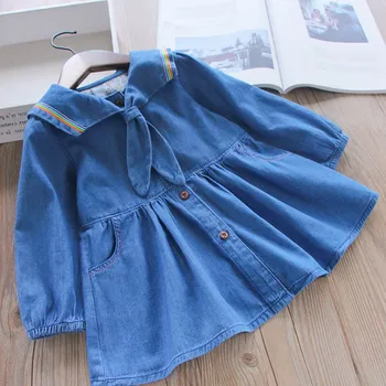 DFXD 2018 Autumn Children Clothes Toddler Girls Dresses Baby Cotton Denim Blue Sailor Collar A-line Princess Dress For 2-8Years
DFXD 2018 Autumn Children Clothes Toddler Girls Dresses Baby Cotton Denim Blue Sailor Collar A-line Princess Dress For 2-8Years