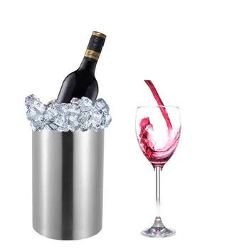 Hot sales Bpa free 1.6L double wall Champagne Keg double wall food grade 304 stainless steel red wine ice beer bucket 
Hot sales Bpa free 1.6L double wall Champagne Keg double wall food grade 304 stainless steel red wine ice beer bucket