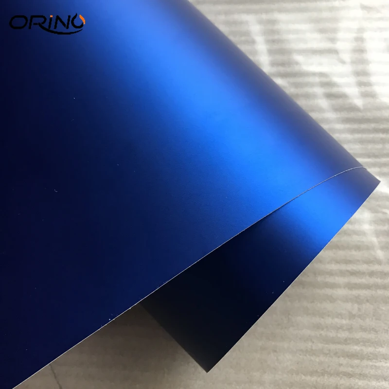 Blue Matte Metallic Vinyl Wrap Film-3