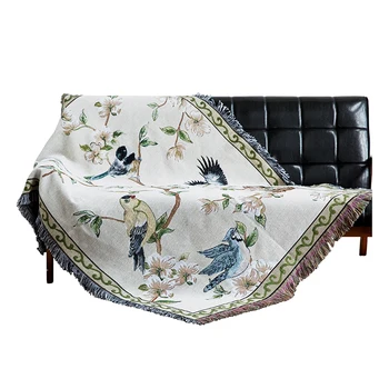 American country simple sofa blanket cotton towel flowers/ birds comfort soft blanket bedroom blanket home decoration tablecloth
American country simple sofa blanket cotton towel flowers/ birds comfort soft blanket bedroom blanket home decoration tablecloth