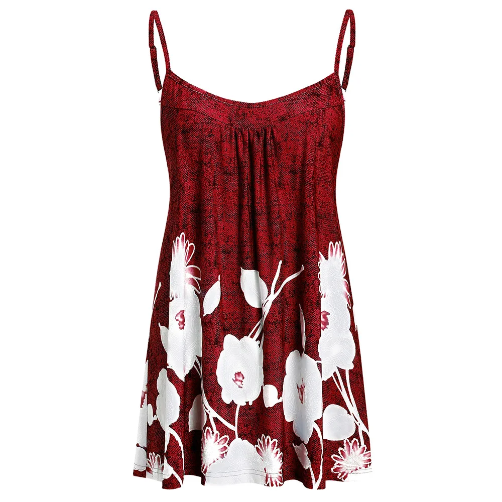 Plus Size L- 5XL Summer Tank Tops Women Long Tunic Floral Print Sleeveless Sexy Top Spaghetti Strap Tee Clothes Female T-Shirt
Plus Size L- 5XL Summer Tank Tops Women Long Tunic Floral Print Sleeveless Sexy Top Spaghetti Strap Tee Clothes Female T-Shirt
