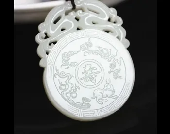 Genuine Xinjiang Hetian yu pendant pierced openwork lace life longevity wishful yu tablets with a certificate card
Genuine Xinjiang Hetian yu pendant pierced openwork lace life longevity wishful yu tablets with a certificate card