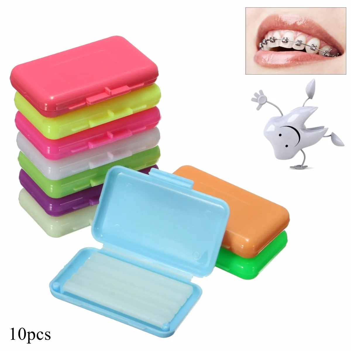10 Pieces/Pack Dental Orthodontics Ortho Wax Mint Mix Scent For Braces Bracket Gum IrritationTeeth Whitening Oral Hygiene Tool
10 Pieces/Pack Dental Orthodontics Ortho Wax Mint Mix Scent For Braces Bracket Gum IrritationTeeth Whitening Oral Hygiene Tool