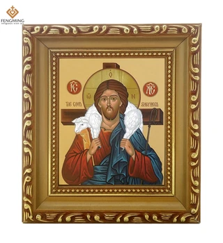 Photo frame russian Orthodox Church lcon of Christ the good shepherd wood craft Christian picture Baptism gifts religious item
Photo frame russian Orthodox Church lcon of Christ the good shepherd wood craft Christian picture Baptism gifts religious item