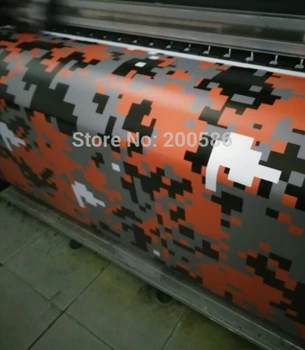 Orange Digital Camo Vinyl Car Wrap Styling With Air Bubble Free Pixel Camouflage Graphics Car Sticker Film Size 1.52*30m/Roll
Orange Digital Camo Vinyl Car Wrap Styling With Air Bubble Free Pixel Camouflage Graphics Car Sticker Film Size 1.52*30m/Roll