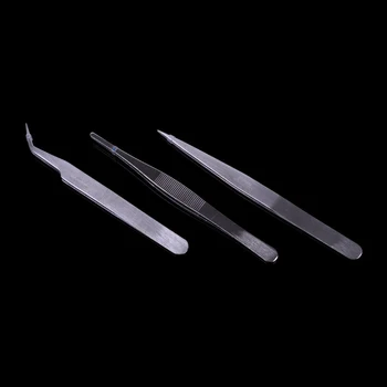 3style / Set Stainless Steel Tweezers DIY CLIP Tool Tweezers Small Electronic Tweezers Bend Straight Head
3style / Set Stainless Steel Tweezers DIY CLIP Tool Tweezers Small Electronic Tweezers Bend Straight Head