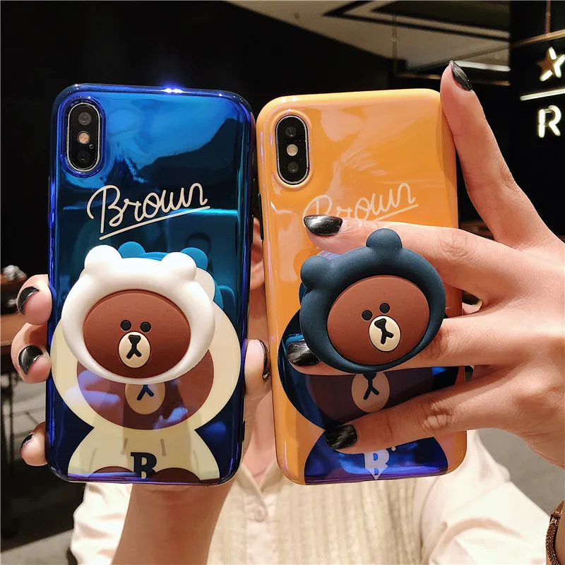 maosenguoji Silicone bracket cartoon JUNGLE BROWN bear fashion soft Mobile Phone Case for iphone 6 6s 7 8 plus X XR XS MAX cover
maosenguoji Silicone bracket cartoon JUNGLE BROWN bear fashion soft Mobile Phone Case for iphone 6 6s 7 8 plus X XR XS MAX cover