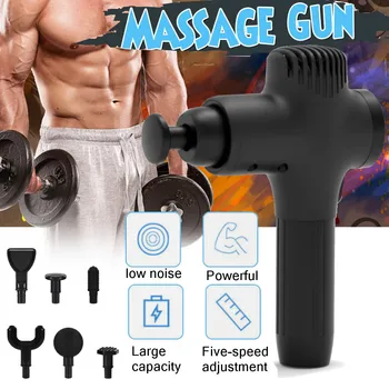 5 Speed Noiseless Muscle Hyper-fit Massage Gun Muscle Massager Fascia Machine Deep Therapy Body Relax with 6 Massage Heads
5 Speed Noiseless Muscle Hyper-fit Massage Gun Muscle Massager Fascia Machine Deep Therapy Body Relax with 6 Massage Heads
