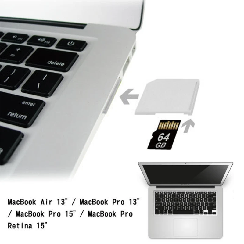 

Microsd Adapter For Macbook Air MicroSD TF to SD Card Memory Card Portable Converter Adapter