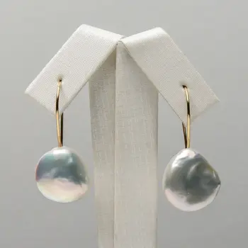 17*16mm White Freshwater Cultured Kasumi Pearl Drop Earrings 925 Sterling Silver
17*16mm White Freshwater Cultured Kasumi Pearl Drop Earrings 925 Sterling Silver