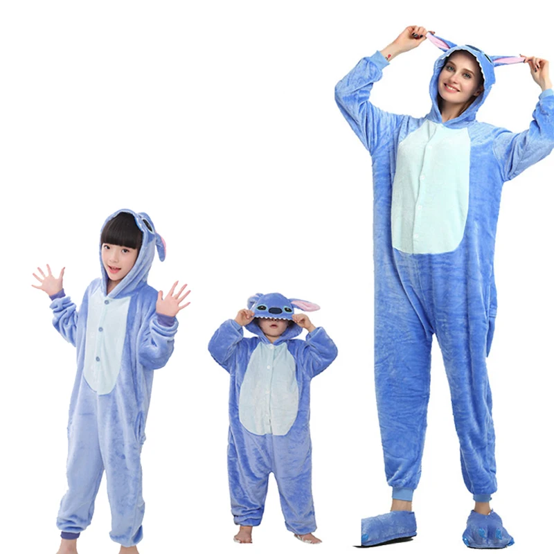 blue stitch onesie for adult children