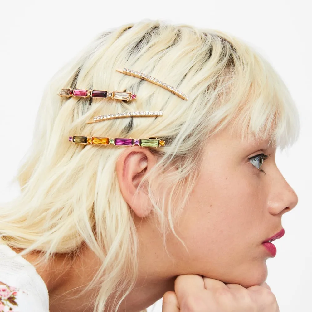 Best lady New Bohemian Glass Crystal Hair Pins Clips for Women Girls Za Jewelry Wedding Gift 5 Designs Trendy Barrette Bobby Pin
Best lady New Bohemian Glass Crystal Hair Pins Clips for Women Girls Za Jewelry Wedding Gift 5 Designs Trendy Barrette Bobby Pin